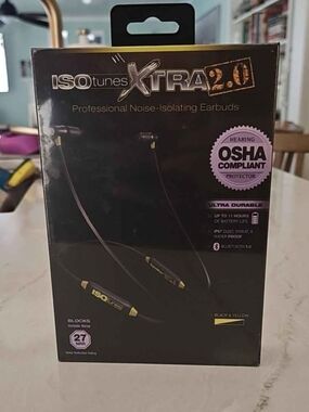 Black & Yellow Noise-Isolating Bluetooth Earbuds